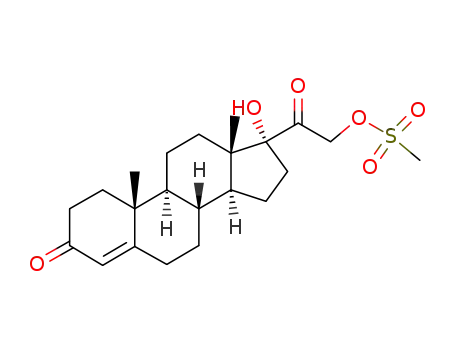 17α-hydroxy-21-<(methylsulfonyl)oxy>pregn-4-ene-3,20-dione
