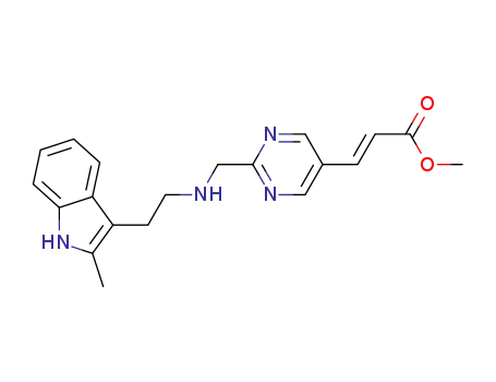 methyl-(E)-3-(2-(((2-(2-methyl-1H-indol-3-yl)ethyl)amino)methyl)pyrimidin-5-yl)acrylate