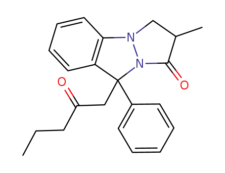 2-methyl-9-(2-oxopentyl)-9-phenyl-2,3-dihydro-1H,9H-pyrazolo[1,2-a]indazol-1-one
