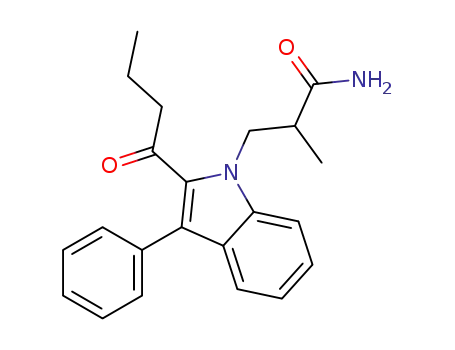 3-(2-butyryl-3-phenyl-1H-indol-1-yl)-2-methylpropanamide