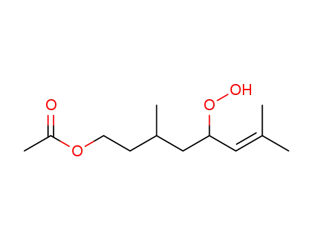 5-hydroperoxy-3,7-dimethyloct-6-en-1-yl acetate