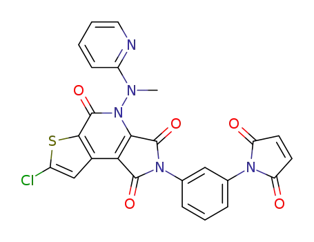 7-chloro-2-(3-(2,5-dioxo-2,5-dihydro-1H-pyrrol-1-yl)phenyl)-4-(methyl(pyridin-2-yl)amino)-1H-pyrrolo[3,4-b]thieno[3,2-d]pyridine-1,3,5(2H,4H)-trione