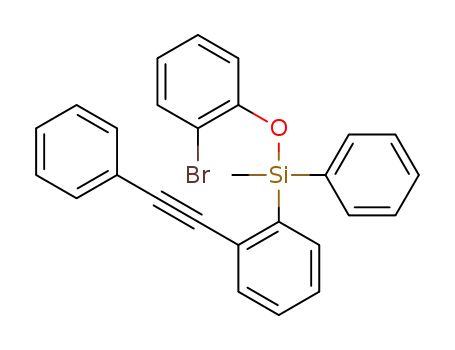 (2-bromophenoxy)(methyl)(phenyl)(2-(phenylethynyl)phenyl)silane