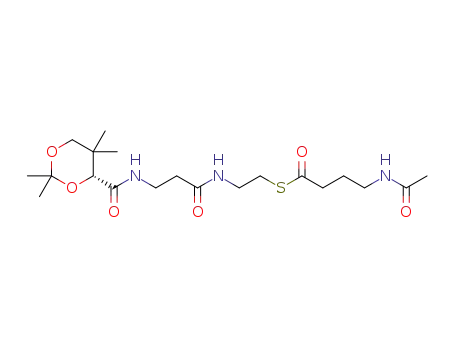 N-[2-[(4-acetamidobutanoyl)sulfanyl]ethyl]-3-[[(4R)-2,2,5,5-tetramethyl-1,3-dioxan-4-yl]formamido]propanamide