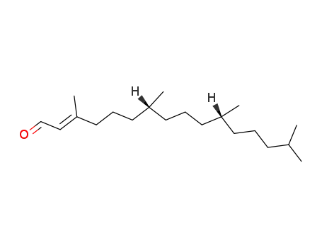 Molecular Structure of 13754-69-3 (2-Hexadecenal,3,7,11,15-tetramethyl-,(2E,7R,- 11R)- )
