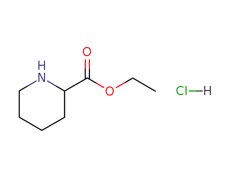 Molecular Structure of 77034-33-4 (Ethyl piperidine-2-carboxylate hydrochloride)