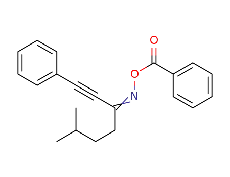 6-methyl-1-phenylhept-1-yn-3-one O-benzoyl oxime