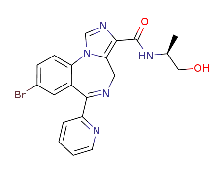(S)-8-bromo-N-(1-hydroxypropan-2-yl)-6-(pyridin-2-yl)-4H-benzo[f]imidazo[1,5-a][1,4]diazepine-3-carboxamide