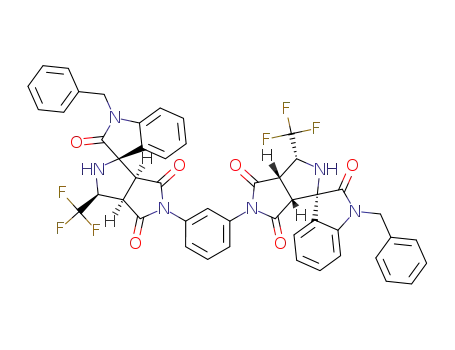 5',5'''-(1,3-phenylene)bis(1-benzyl-3'-(trifluoromethyl)-2',3',3a',6a'-tetrahydro-4'H-spiro[indoline-3,1'-pyrrolo[3,4-c]pyrrole]-2,4',6'(5'H)-trione)