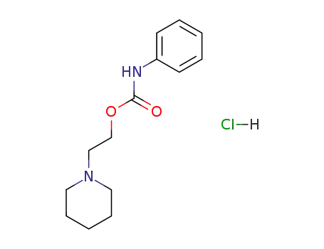 2-(Piperidin-1-yl)ethyl hydrogen phenylcarbonimidate--hydrogen chloride (1/1)