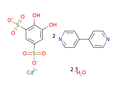 [Cd(tiron)(4,4'-bipyridyl)2(H2O)2]*0.5H2O