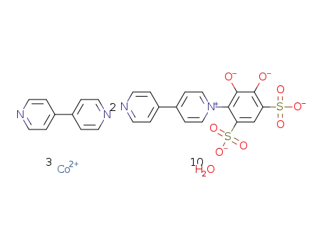 [Co3(tiron-(4,4'-bipyridyl))2(4,4'-bipyridyl)(H2O)8]*(H2O)2