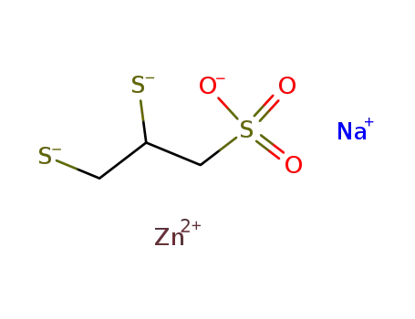 2,3-dimercapto-propane-1-sulfonic acid ; sodium-zinc-salt