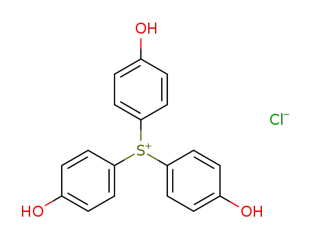 Molecular Structure of 17755-35-0 (Sulfonium, tris(4-hydroxyphenyl)-, chloride)