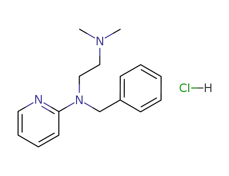 1,2-Ethanediamine,N1,N1-dimethyl-N2-(phenylmethyl)-N2-2-pyridinyl-, hydrochloride (1:1)