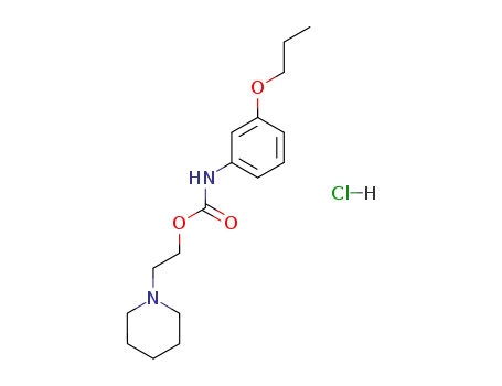 Carbamic acid, (3-propoxyphenyl)-, 2-(1-piperidinyl)ethyl ester, monohydrochloride
