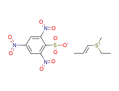 2,4,6-Trinitro-benzenesulfonateethyl-methyl-((E)-propenyl)-sulfonium;