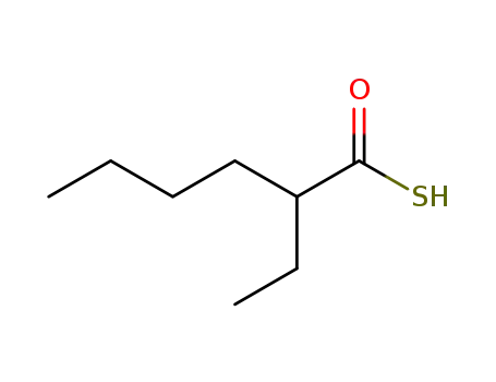 Molecular Structure of 128600-83-9 (Hexanethioic acid, 2-ethyl-)