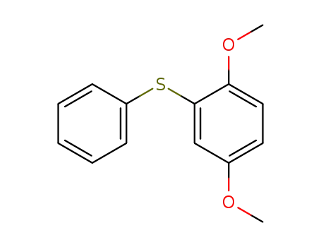 Molecular Structure of 89363-81-5 (Benzene, 1,4-dimethoxy-2-(phenylthio)-)