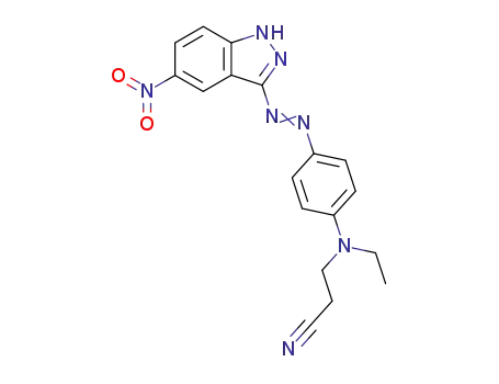 3-{Ethyl-[4-(5-nitro-1H-indazol-3-ylazo)-phenyl]-amino}-propionitrile