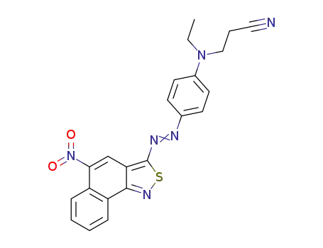 3-{Ethyl-[4-(5-nitro-2-thia-1-aza-cyclopenta[a]naphthalen-3-ylazo)-phenyl]-amino}-propionitrile