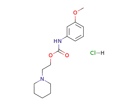 Molecular Structure of 55792-06-8 (1-(2-{[(3-methoxyphenyl)carbamoyl]oxy}ethyl)piperidinium chloride)