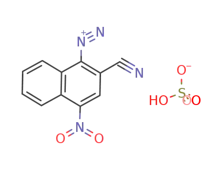 2-Cyano-4-nitro-naphthalene-1-diazonium; hydrogen sulfate