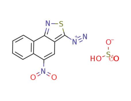 5-Nitro-2-thia-1-aza-cyclopenta[a]naphthalene-3-diazonium; hydrogen sulfate