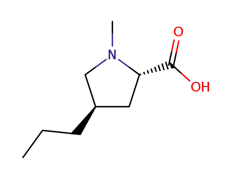Molecular Structure of 13380-36-4 ((trans)-4-Propyl-1-methyl-L-proline)