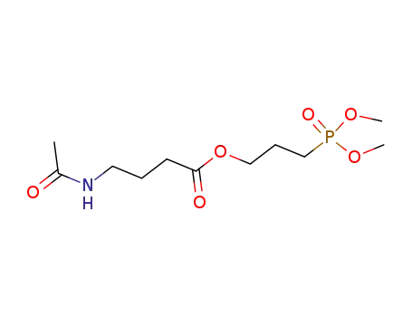 Molecular Structure of 132237-24-2 (3-(dimethoxyphosphoryl)propyl 4-(acetylamino)butanoate)
