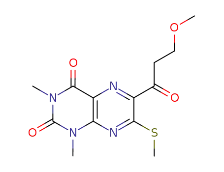 6-(β-methoxypropionyl)-1,3-dimethyl-7-methylthiolumazine