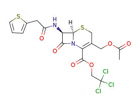 2,2,2-trichloroethyl (6R,7R)-3-acetoxymethyl-7-(thien-2-ylacetamido)ceph-3-em-4-carboxylate