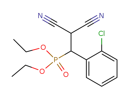 Phosphonic acid, [1-(2-chlorophenyl)-2,2-dicyanoethyl]-, diethyl ester