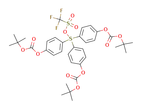 tris(4-tert-butoxycarbonyloxyphenyl)sulfonium trifluoromethylsulphonate
