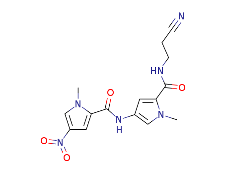 1H-Pyrrole-2-carboxamide, N-[5-[[(2-cyanoethyl)amino]carbonyl]-1-methyl-1H-pyrrol-3-yl]-1-methyl-4-nitro-