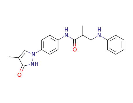 3-anilino-2-methyl-N-<4-(4-methyl-3-oxopyrazolin-1-yl)-phenyl>propionamide