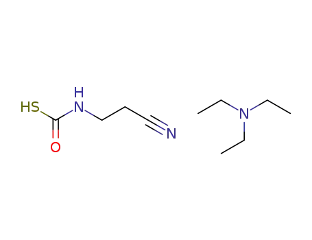 (2-Cyano-ethyl)-thiocarbamic acid; compound with triethyl-amine