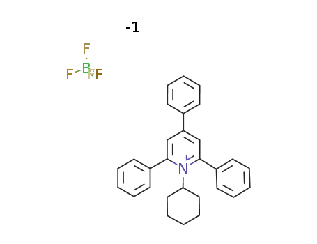 1-cyclohexyl-2,4,6-triphenylpyridin-1-ium tetrafluoroborate salt