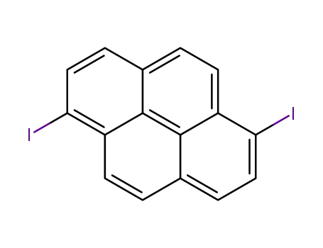 Molecular Structure of 76656-52-5 (1,6-DIIODOPYRENE)