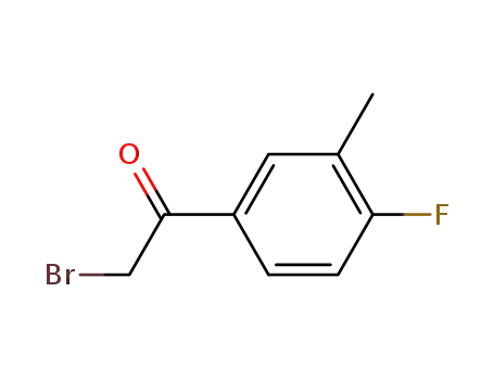 Molecular Structure of 63529-31-7 (2-Bromo-1-(4-fluoro-3-methylphenyl)ethanone)