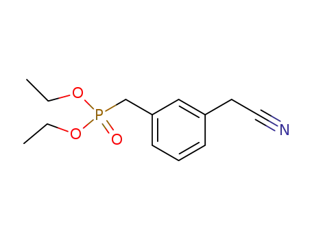 Benzeneacetonitrile, 3-[(diethoxyphosphinyl)methyl]-