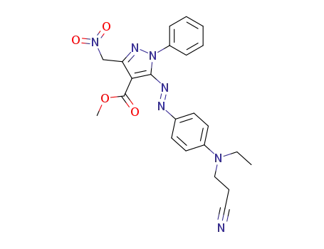 5-(p--phenylazo)-3-nitromethyl-1-phenyl-pyrazol-4-carbonsaeuremethylester