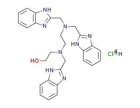 N-(2-Hydroxyethyl)-N,N',N'-tris(2-benzylimidazolylmethyl)-1,2-diaminoethane tetrahydrochloride