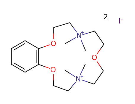 N,N,N',N'-tetramethyl-5,6-benzo-1,10-diaza-4,7,13-trioxacyclopentadecane di-iodide