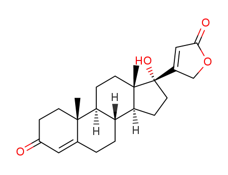 4-((8R,9S,10R,13S,14S,17R)-17-Hydroxy-10,13-dimethyl-3-oxo-2,3,6,7,8,9,10,11,12,13,14,15,16,17-tetradecahydro-1H-cyclopenta[a]phenanthren-17-yl)-5H-furan-2-one