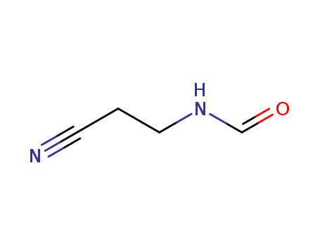 Molecular Structure of 59749-65-4 (N-(2-cyanoethyl)formamide)