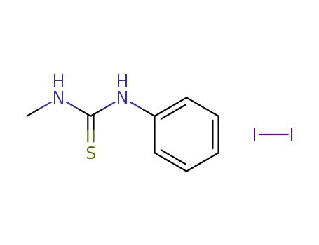 1-Methyl-3-phenyl-thiourea; compound with iodine