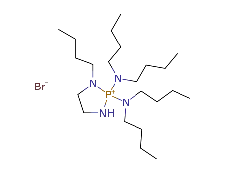 2,2-bis(dibutylamino)-3-butyl-1,3,2-diazaphospholidinium bromide