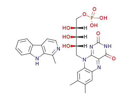 Phosphoric acid mono-[(2R,3S,4S)-5-(7,8-dimethyl-2,4-dioxo-3,4-dihydro-2H-benzo[g]pteridin-10-yl)-2,3,4-trihydroxy-pentyl] ester; compound with 1-methyl-9H-β-carboline
