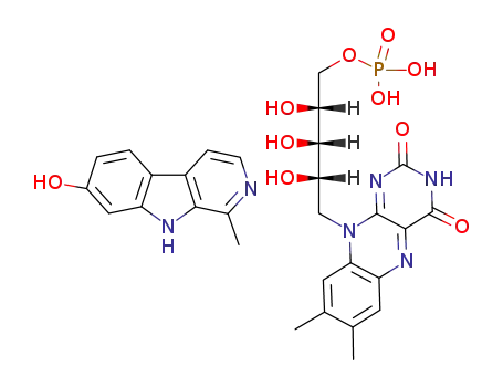 Phosphoric acid mono-[(2R,3S,4S)-5-(7,8-dimethyl-2,4-dioxo-3,4-dihydro-2H-benzo[g]pteridin-10-yl)-2,3,4-trihydroxy-pentyl] ester; compound with 1-methyl-9H-β-carbolin-7-ol